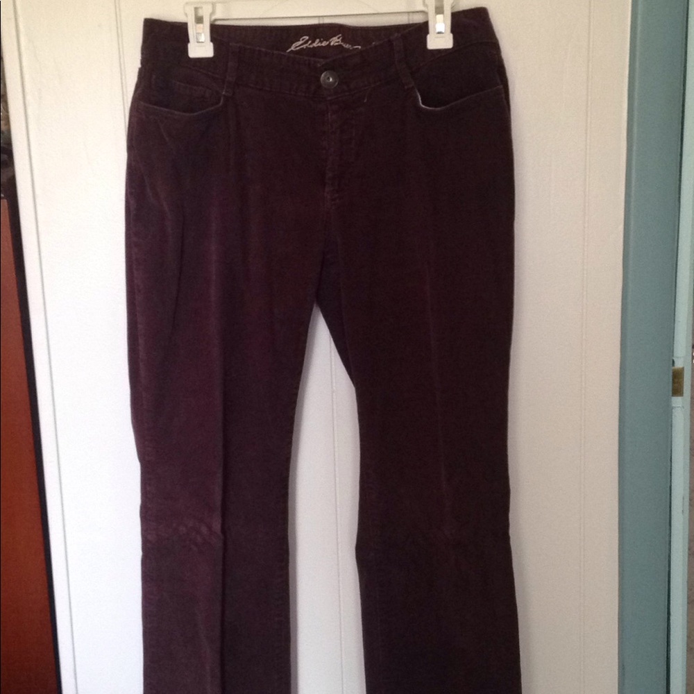 Eddie Bauer curvy, boot cut cords